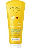 WELEDA Calendula Baby Waschlotion Shampoo 200ml vegan Bio Babypflege