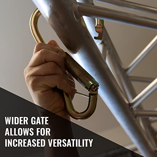 Image of Malta Dynamics Fall Protection Carabiner Clip, High Strength Professional Grade, OSHA /ANSI Compliant