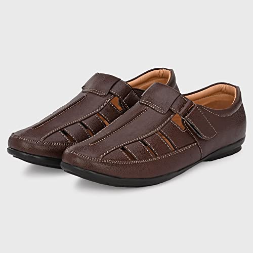 Image of Centrino Fisherman Sandal for Men | Soft Cushioned Insole for All-Day Comfort | Durable Design with Adjustable Straps | Perfect for Outdoor, Casual & Summer Wear 6402
