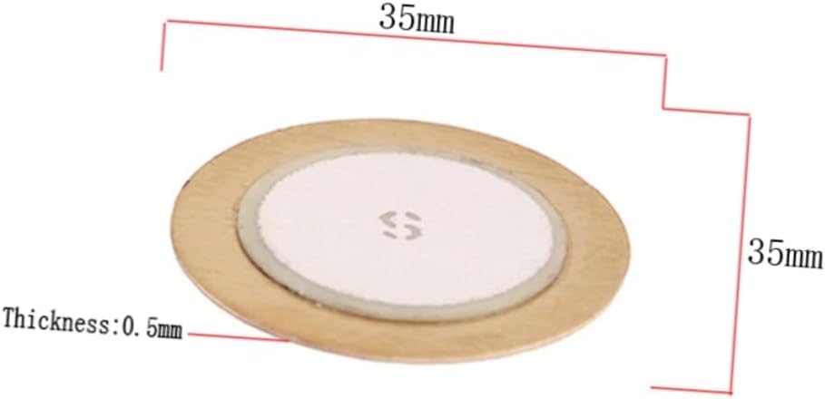 10pcs Small Copper Piezo Discs Piezo Buzzer Film for Guitar Pickup Piezoelectric Gasket