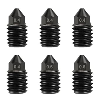 5 Pièces Buses 0,4mm Acier Trempé Pour Bambulab A1/A1 Mini - Hotend Extrudeuse Haute Performance