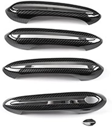 Miniatura 3 de Nuevas fundas protectoras de mango completo compatibles con BMW X5 G05 2019-2023 (OEM cubiertas de mango con bordes, plateado + borde de aspecto