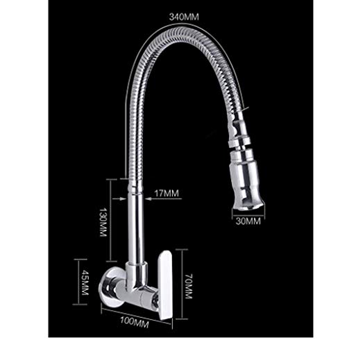 Grifo de cocina monomando giratorio de acero inoxidable para preparar tus recetas 4