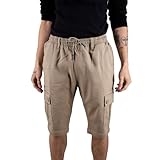 TORRENTE COUTURE Bermuda avec poches denim uni Luca - XL Sable