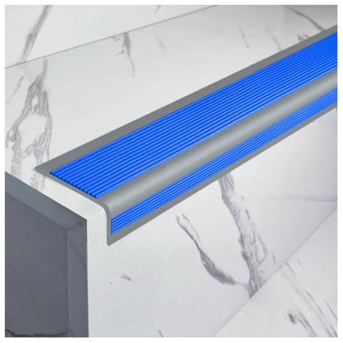 Antislip Non-Slip Rubber Stair Nosing Edge Trim Protector - Self-Adhesive Safety Solution for Indoor/Outdoor Stairs - 5m Length