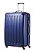 Hauptstadtkoffer Alex Expandable Hard Shell Suitcase 75 cm (119 L) with Combination Lock, Durable Travel Trolley with 4 Double Wheels, Darkblue