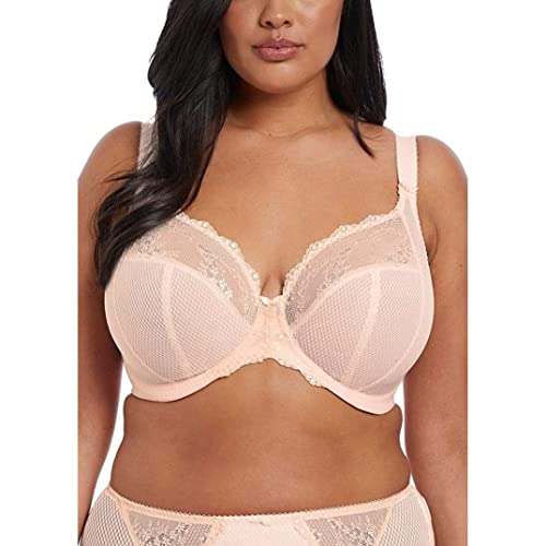 Elomi Women's Charley Stretch Lace Underwire Plunge Bra, Ballet Pink, 36HH