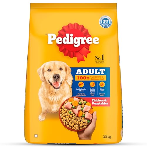 10 Must-Have Pet Products on Amazon for Your Furry Friend 6 Pedigree Adult Dry Dog Food, Chicken & Vegetables, 20 kg, Contain...