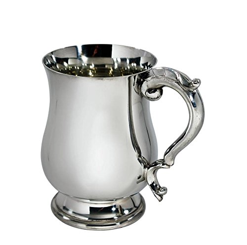 Wentworth Pewter - Half Pint Georgian Pewter Tankard, Beer Mug
