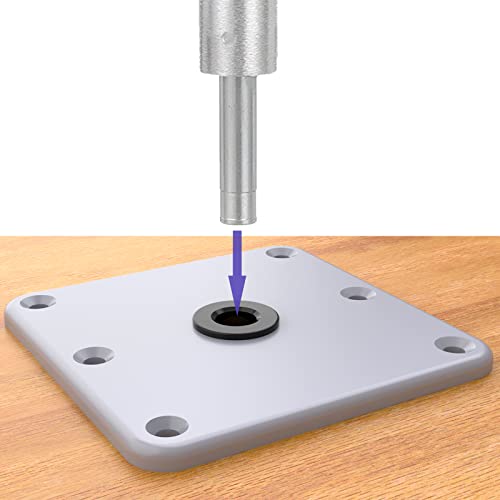 Boat Seat Base 7" x 7" Aluminum Alloy Material 3/4" Pin Socket, Heavy