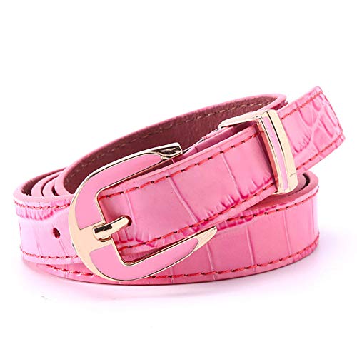 Ceinture pour les femmes en cuir mode boucle dorée artistique
