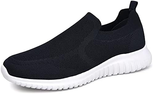 konhill Men’s Breathable Tennis Shoes – Slip on Walking Casual Athletic Sneakers Shoes