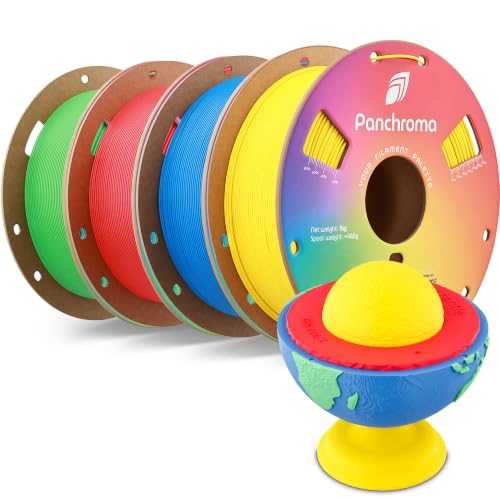 Image of Polymaker Panchroma Matte PLA 3D Printer Filament Bundle 4kg, 1.75mm | High Speed 3D Printing Filament Fits for Most FDM Printers, Lava Red*1+Sapphire Blue*1+Forest Green*1+Sunshine Yellow*1