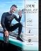 XUKER Mens Wetsuit 3mm, Neoprene Wet Suits for Men in Cold Water Front Zip Full Body Long Sleeve Diving Suit for Snorkeling Surfing Swimming Kayaking Canoeing