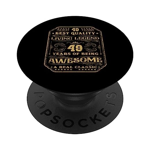 49 años siendo increíble 49 cumpleaños hombre PopSockets PopGrip Intercambiable