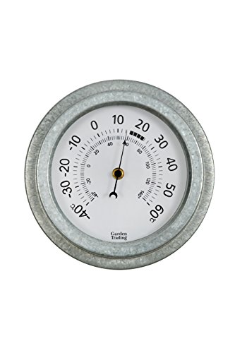 Thermomètre de jardin traditionnel en acier galvanisé robuste CKB Ltd