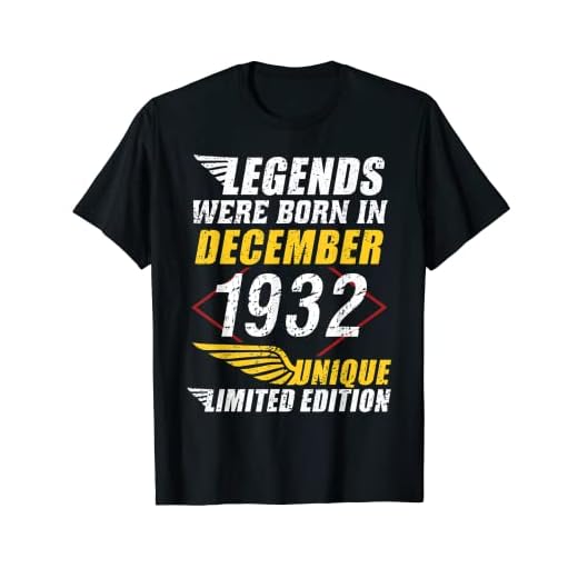 Cumpleaños Diciembre 1932 Edición Limitada Regalo Vintage Camiseta