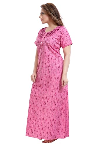 Image of TRUNDZ Women's Cotton Printed Maxi Nighty