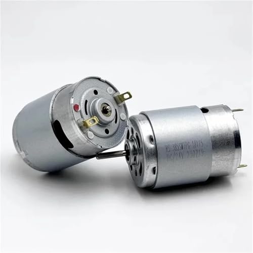Moteur 385 CC 12V 24V avec roulement à billes avant et arbre moleté
