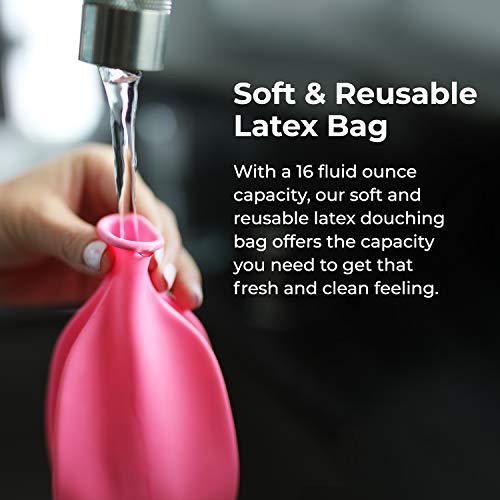 Rite Aid Reusable Travel Douche With Storage Bag - 16 Fluid Ounce Capacity - Vaginal Douche For Women - Discreet And Compact Storage - Feminine Freshness On The Go - Soft Latex Bag Included #TOP3