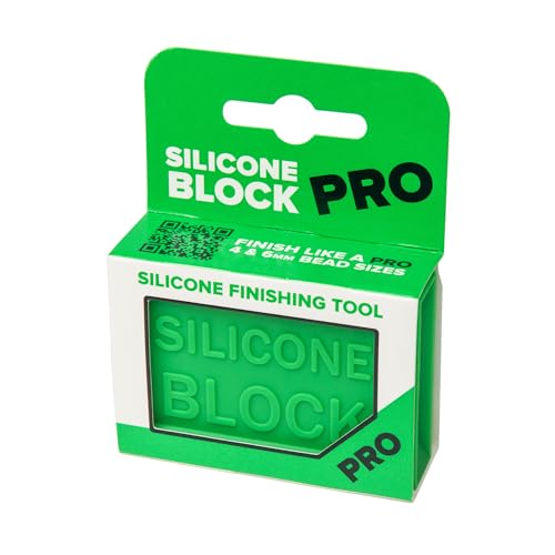 Metex Silicone Block Pro - Easy Grip Sealant Shaping & Finishing Caulking Tool - Creates Consistent Horizontal & Vertical Beads - Sharp 3-Way Internal Corners With Of 4mm Or 6mm Bead option