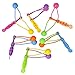 Rhode Island Novelty 4 Inch Mini Clackers, One Dozen, Clacker, Noise Maker, Ages 3+, Variety of Bright Colors