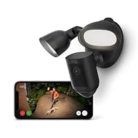 Ring Floodlight Cam Wired Pro | Outdoor Security Camera with 2K Video with Ring Vision, 3D Motion Detection, Birds Eye View, Siren, alternative to CCTV system | 30-day free trial of Ring Home