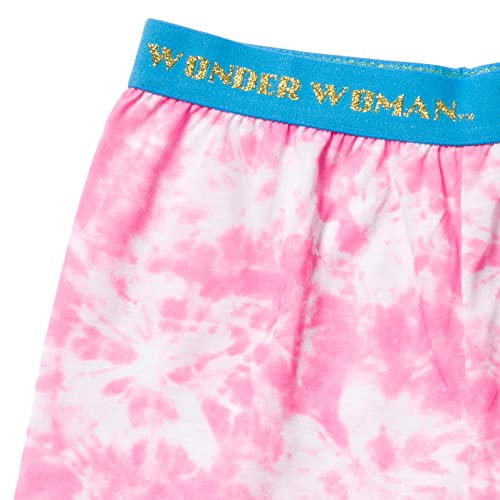 DC Comics Justice League Wonder Woman Girls Pajama Shirt and Shorts Toddler to Big Kid4