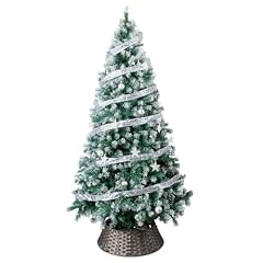 7.5 FT Snow Tipped Christmas Tree with 350 Warm Lights & Remote