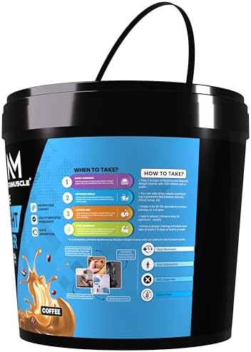 Nutrimuscle Massive Weight Gainer - 5 Kgs - Coffee Flavour For Weight & Mass Gain - Contains Complex Carbohydrates