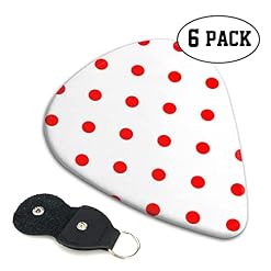 Lot de 6 médiators à pois pour guitare acoustique, guitare électrique, basse, ukulélé – fins, moyens et épais - Les Beatles, Paul McCartney, John Lennon, RIngo Starr, George Harrison Lot de 6 médiators à pois pour guitare acoustique, guitare électrique, basse, ukulélé - fins, moyens et épais – Image 2