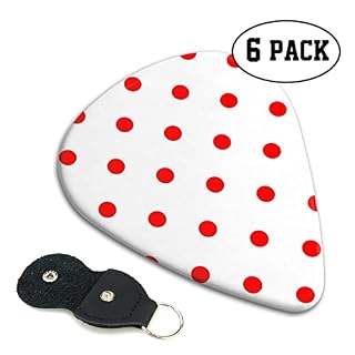 Lot de 6 médiators à pois pour guitare acoustique, guitare électrique, basse, ukulélé – fins, moyens et épais - Les Beatles, Paul McCartney, John Lennon, RIngo Starr, George Harrison Lot de 6 médiators à pois pour guitare acoustique, guitare électrique, basse, ukulélé - fins, moyens et épais – Image 2