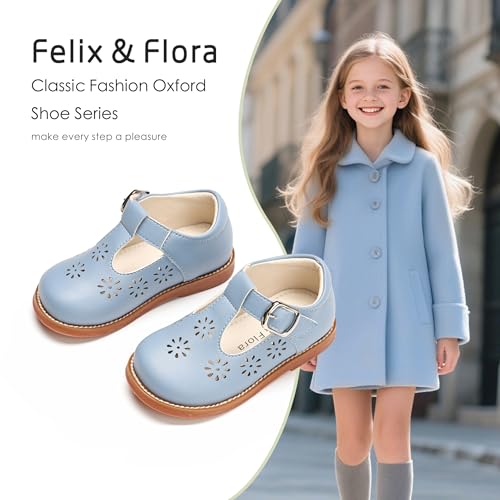 Image of Felix & Flora Toddler Little Girl Mary Jane Dress Shoes - Ballet Flats for Girl Party School Shoes