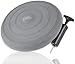 EVEREST FITNESS Cojín de aire, relleno de aire, diámetro de 33 cm, color gris claro, incluye bomba de aire, cojín de equilibrio, cojín de entrenamiento, cojín de asiento y respaldo