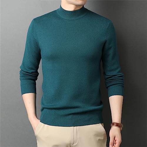 Men's Half Turtleneck Wool Sweater Autumn and Winter Warm Pullover Male Clothes2