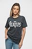 The Beatles T Shirt Drop T Band Logo Official Unisex Charcoal Grey XXL #1