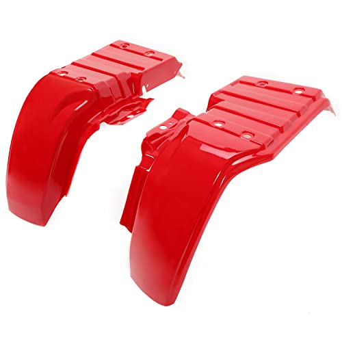 Hecasa 6 Pcs Complete Plastic Kit Compatible With 1985 1986 1987 Honda Big Red 250 Atc250Es Complete Plastic Fender Set Red #TOP1