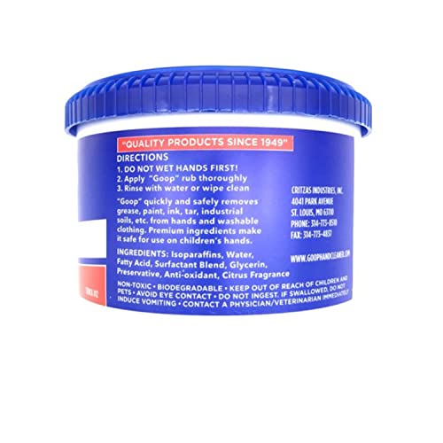 Goop 12 Multi-Purpose Hand Cleaner- Waterless Hand Degreaser thumb #2
