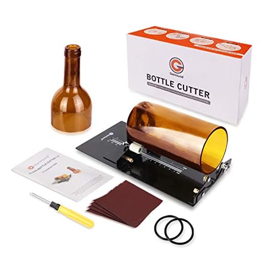 Genround Glass Bottle Cutter, O2 2020 [Upgrade Version] Bottle Cutter Machine DIY Bottle Candle Wind Chimes Arts and Crafts Making Tools for Party Decoration