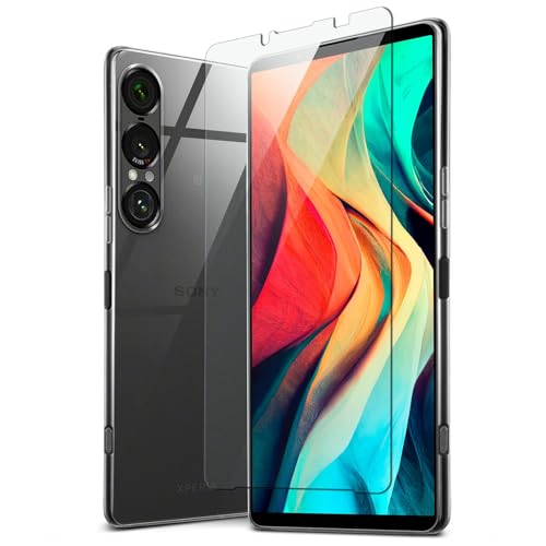 Sony Xperia 10 VII coque silicone transparent et 2 films verre blindé 3en1