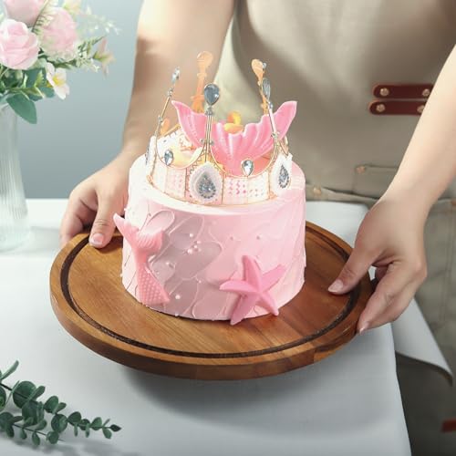 Cherhome CHER-CAKE Stand，Wood Cake Stand With Lid，Wood Cake Stand With Acrylic Dome，Cake Display Stand Cake Plate Cake Holder Cake Platter thumb #5