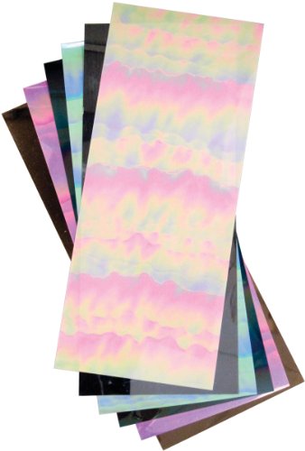 Elizabeth Craft Designs EC0100-101 Mylar Shimmer Adhesive Sheets, 5 by 12-Inch, Black Iris, 3 Per Package