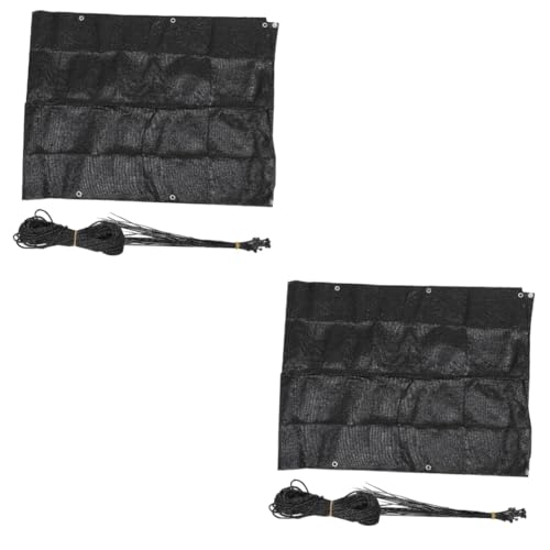 Sombra para jardín BESPORTBLE exterior toldo vela rectangular con protección UV 2 piezas 2