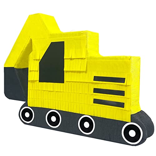 Large Excavator Pinata Construction Pinata For Kids Construction Theme Birthday Party Supplies And Decorations 23.6 X 16.2 X 3.0Inch #TOP2