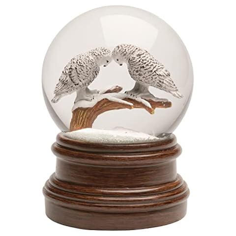 ART & ARTIFACT Musical Snow Globe with Owl Cover