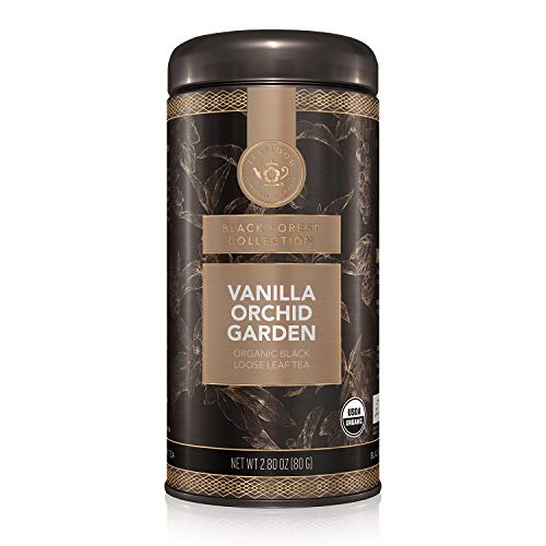 Teabloom Organic Black Tea, Vanilla Orchid Garden Loose Leaf Tea, Exotic And Luxurious After-Dinner Tea, Usda Certified Organic, 2.80 Ounce Loose Leaf Tea Canister Makes 35-50 Cups #TOP3