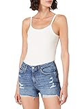 die Bundhöhe ist Mid rise Q/S designed by - s.Oliver Damen 2062835 Jeans-Shorts, Blue, 42
