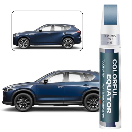 42B Blue Reflex Pearl Touch Up Paint for Mazda, Car Paint Pen Scratch Repair Two-In-One Touch Up Paint, Premium Car Scratch Remover for Deep Scratches