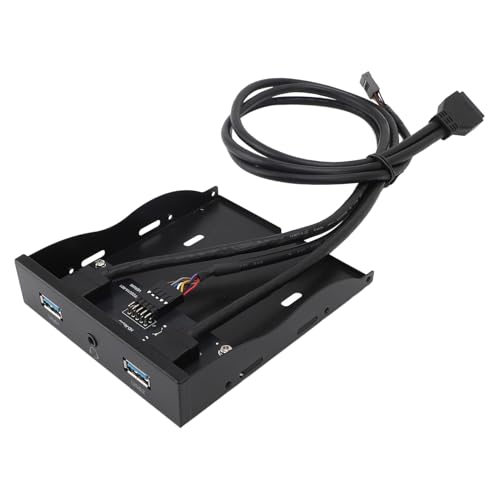 Panel de disquete USB A y audio HD con concentrador de 19 pines para constructores de PC 2