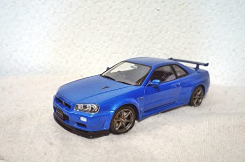 Amazon | 日産 スカイライン GT-R V-SpecⅡ R34 1/24 ミニカー ブルー